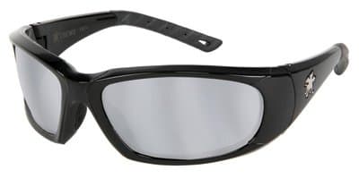 Crews Force Flex Next Generation Ultra-Flexible Safety Glasses With Silver Mirror Lens