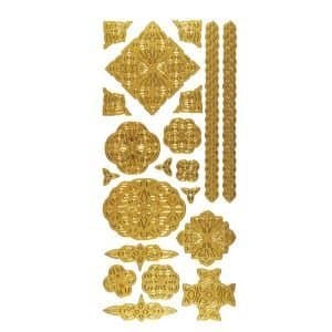 12 PACK DAZZLES 4x9 CELTIC GOLD Papercraft, Scrapbooking (Source Book)