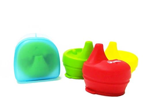Sippy Cup Lid, New Shape Frog Design Silicone Cup Lid,Fit Most of Cup With Dia 2.5-3inches.Spill Proof For Baby Kids Toddlers