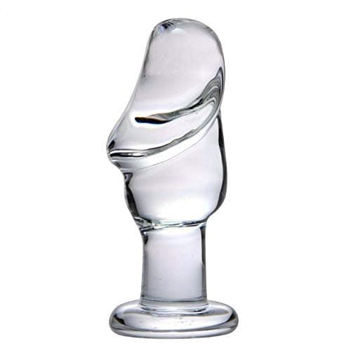 Skaltroo Realistic Shape Head Stimulator Glass Clear Plug Unit Part6562
