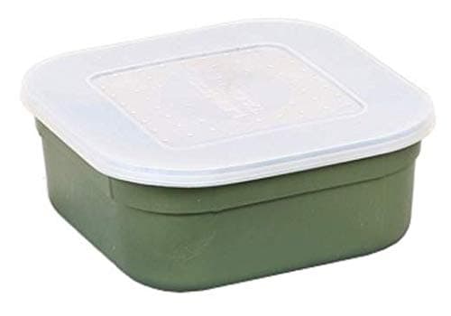 Lemco Square Top Bait Box: Green: 2.5 Pint
