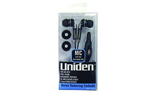 Uniden Noise Reducing Earbuds with Replacement Cushions