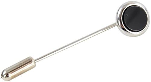 Silver/Black Ike Tie Pin by Peter Werth