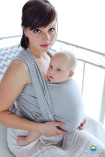 Little Frog JACQUARD Grey Cube Woven Wrap Size 6, 4.6m Baby Carrier