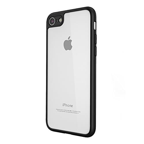 iPhone 7 Thin Clear Case , Acewin Anti-fingerprint Lightweight Soft Flexible Premium TPU Slim Fit Case Cover for iPhone 7 (4.7 Inches) (Black)