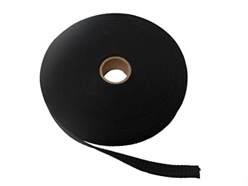 Prime Webbing Products Raw Webbing, Black, 1" x 25 yd