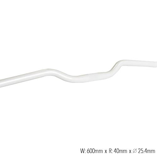 Riser Handlebar for Fixie Bikes – Alloy construction. Extra wide for added comfort-White