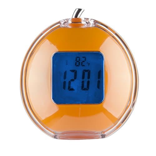 VSENCE Desk LED Digital Talking Alarm Clock with Five Music Bell for Kids (Yellow)