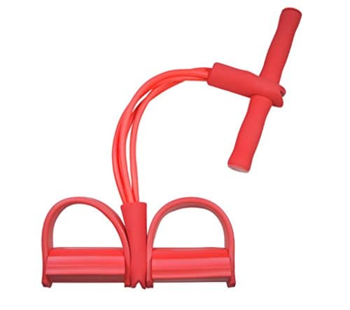 HUAJI Tubes Elastic Pull Rope Training Expander Stretching Slimming Band (Red)