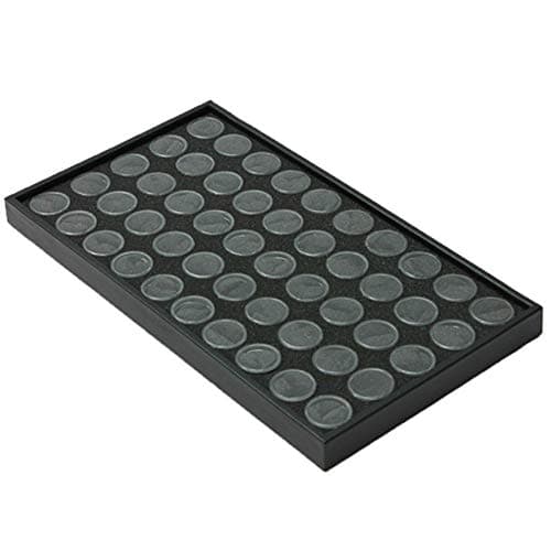 50 Gem Container Pots, Nail Art Manicure Empty Glitter Dust Powder Jewelry Display Box Cases, Stackable Gem Jar Tray, Decorations Storage Plate Tool