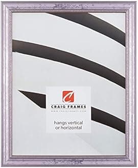 Craig Frames 314SI, Ornate Silver Picture Frame, 11 x 17 Inch