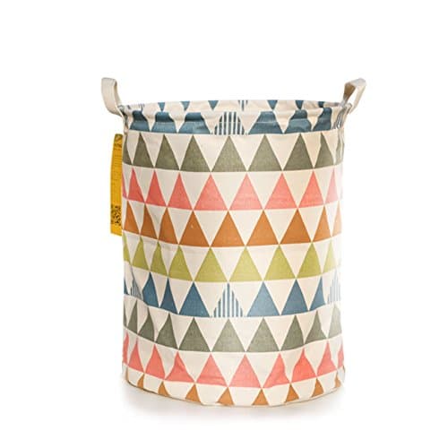Guurachi Fabric Foldable Round Laundry Basket Hamper Closet Storage Bin Bag 4050cm (STYLE 02)