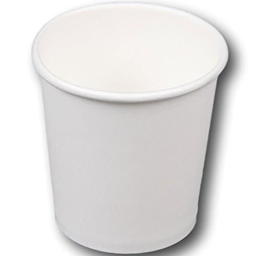 4 Oz. White Paper Hot Cups Espresso Sampling Cups 100 Pack