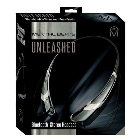 Mental Beats (00543) Unleashed Bluetooth Neckband Headphones; Silver