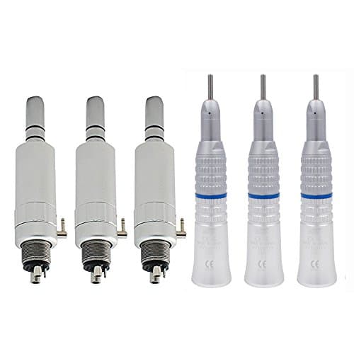 3 Pack Straight Oral Hand Tool Low Speed with Air Motor 4 Holes