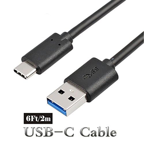 CHStars Type C to USB 3.0 Cable for USB Type-C Devices &amp; new MacBook, ChromeBook Pixel, Nokia N1 Tablet, OnePlus 2, Samsung Galaxy S8 and More (1 Pcs 6 Ft / 2m)