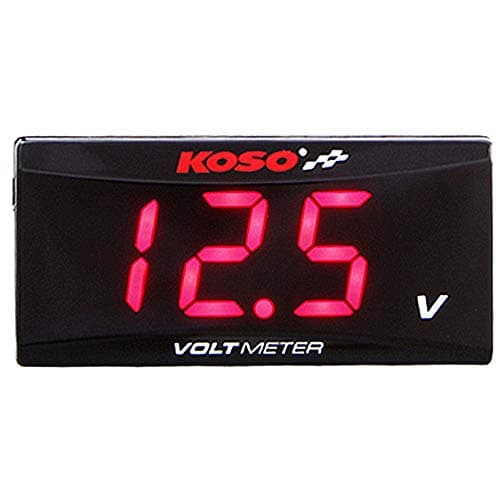 Smoku Motor Universal Waterproof Super Slim Voltmeter Volt Indicator(Red)