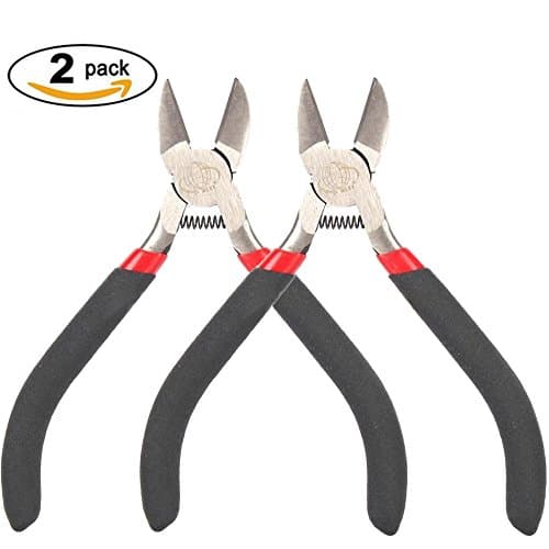 2Pcs 4.5" Side Cutter Diagonal Wire Cutting Pliers Nippers Repair Tool