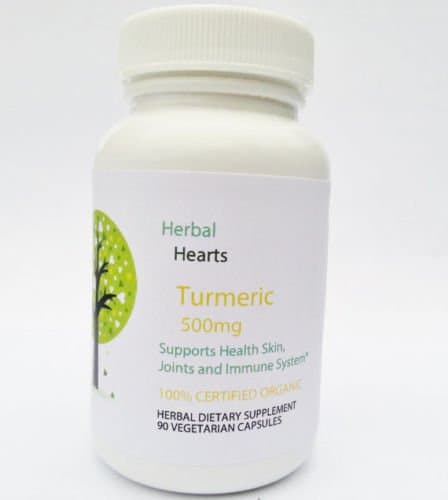 1 Bott.Tumeric Curcumin 1000mg 90 capsules High Strength Organic Herbal Hearts