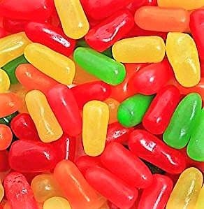 Bulk Mike and Ike Original Fruit Candy 2 Pounds, Lemon, Cherry, Lime, Strawberry and Orange