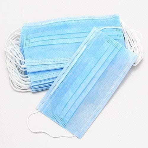 Disposable Face Masks with Elastic Ear Loop 3 Ply Breathable and Comfortable Pack of 100