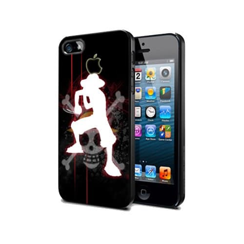 Case Cover Design Onp10 Anime One Please Luffy for Iphone 6 /6s Border Rubber Silicone Case Black@power9shop