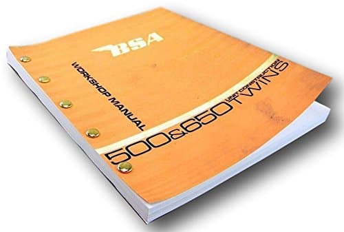 Bsa A65 Thunderbolt Service Repair Workshop Manual Unit Construction Twins
