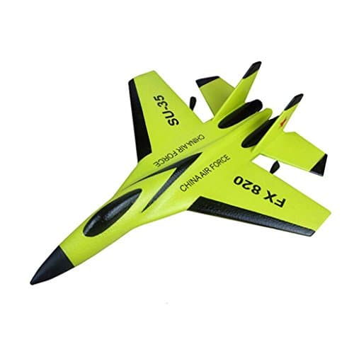 TOPUNDER RC Remote Control Helicopter Plane Glider Airplane Foam 3.5CH Toys (Green)