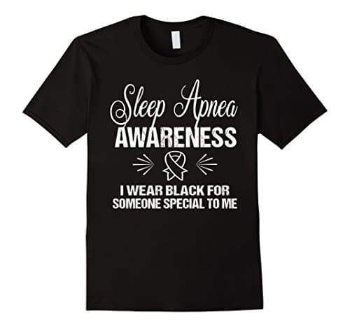 Mens Sleep Apnea TShirt Medium Black