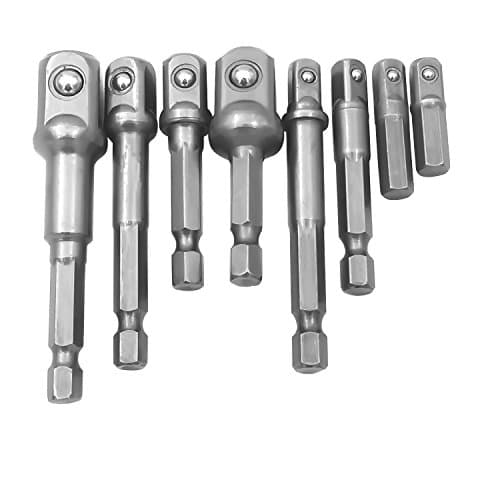 Toitan Impact Socket Adapter/Extension Set.Hex Shank Drill Bits Set 1/4" 3/8" 1/2" Bits New Impact Grade Socket Adapter | Power Extension Bit Set for Drills