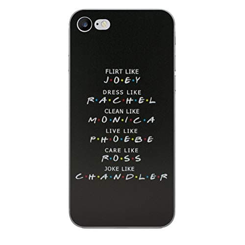 EJC Avenue iPhone 7 Plus Friends Silicone Case/Cover for Apple iPhone 7 Plus (5.5") Gel TPU Cover/Protective + Screen Protector Like