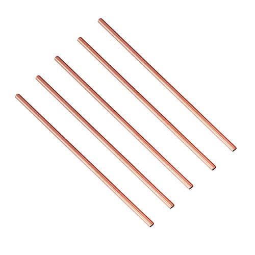 Pure Copper Straw. 5 Pieces