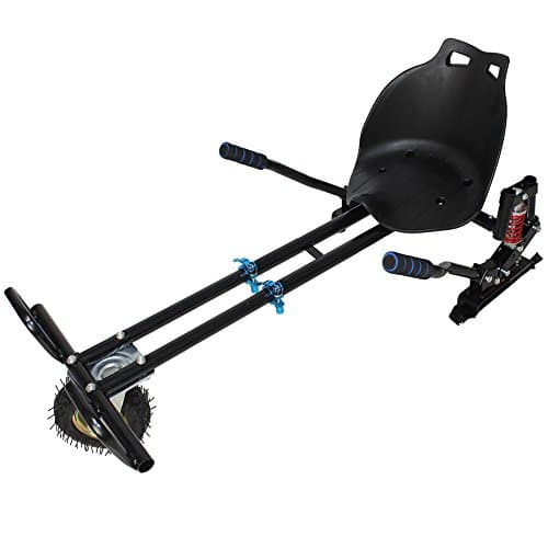 Mini Adjustable Go Kart Hoverboard Accessories for Off-Road Hoverboard with Shock Absorber Big Pneumatic Tyre for Kids and Adult, Black