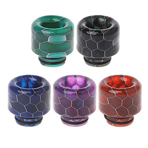 Plastic Quick Fitting 510 Snakeskin Drip Tip Connector for RO System Refrigerator Ice Maker Coffee Mod Machine(Random Delivery)- 2PCS