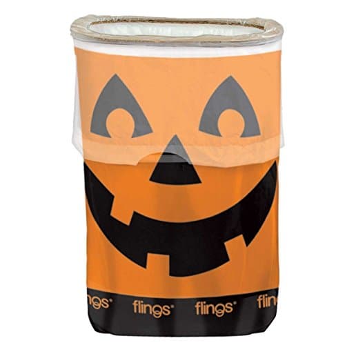 Jack O Lantern Pump Fling Bin - Pop Up Party Bin
