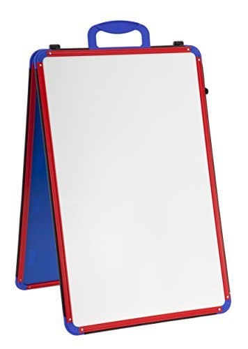 Wedge Whiteboard - A2 - Dry Wipe Magnetic Double Sided Table Top White board - Classroom Resource / Teaching Aid by Wedge Whiteboards