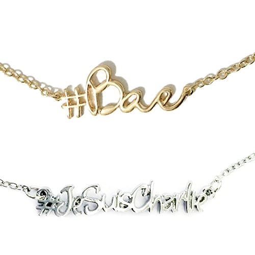 Bae Hashtag Bae Silver Necklace Beyond Anyone Else 19 Inch