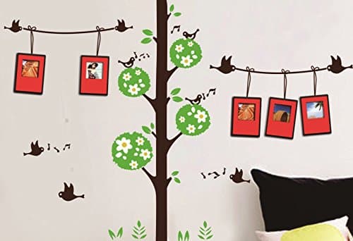 Dream Wall Wall Decal with Photo Frames, Singing Birds