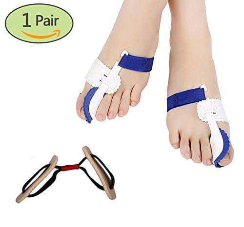 Bunion Corrector Adjustable Velcro Bunion Relief Protector Sleeves Kits Big Toe Corrector Straightener Splints Separator Pain Relief for Hallux Valgus,Hammer Toe,Splint Aid Surgery Treatment,1 Pair