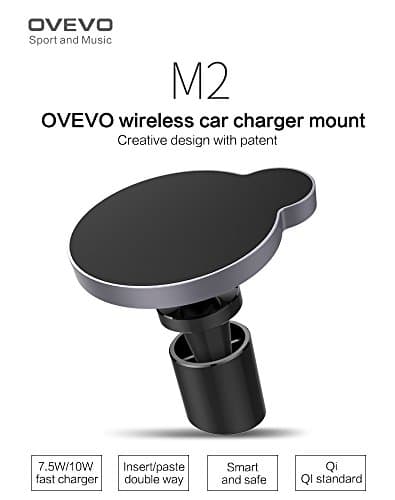 2018 New Wireless Car Fast Charger - 360° Rotatable Quick Charging Holder Air Vent Magnetic Suction Smartphone Cradle for Samsung Galaxy Note 8/S8/S8 Plus/S7/S7 Edge/Note 5/S6 Edge Plus/iPhone X/8/8P