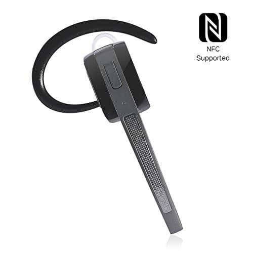 Wireless Bluetooth Stereo Headset, High Definition Sound, for iPhone, Samsung Galaxy, Motorola, Blackberry, Nexus, Huawei, HTC, Discount Headphones by Jullmay (Black)