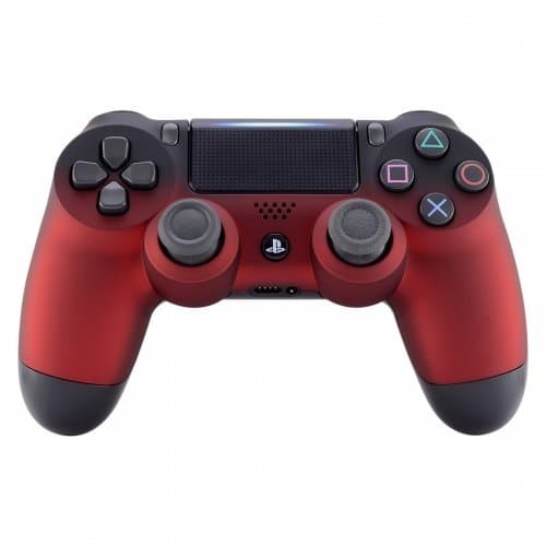 PS4 Dualshock Playstation 4 Controller Custom Soft Touch New Model JDM-040 (Red Fade)