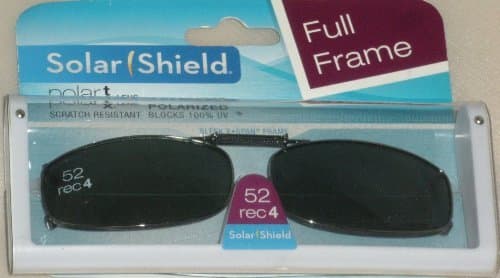 Solar Shield 52 Rec 4 Polarized Clip On Sunglasses