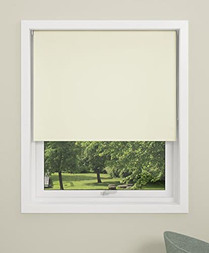 DEBEL Mini Roller Blind, Uni, Fabric, Sand, 80 x 150 cm