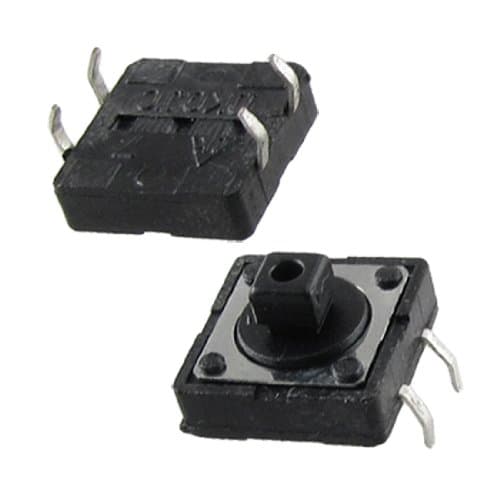 uxcell 10 Pcs 12 x 12mm x 7.3mm PCB Momentary Tactile Tact Push Button Switch 4 Pin DIP