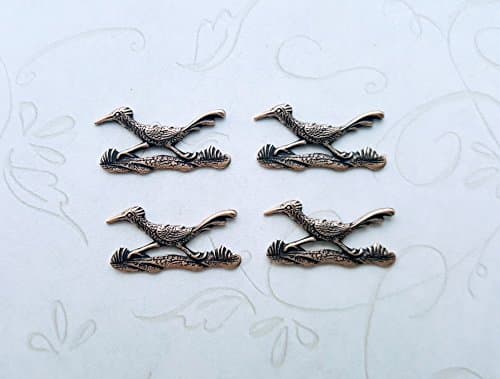 Small Oxidized Brass Road Runner Stampings (4) - BOS4059