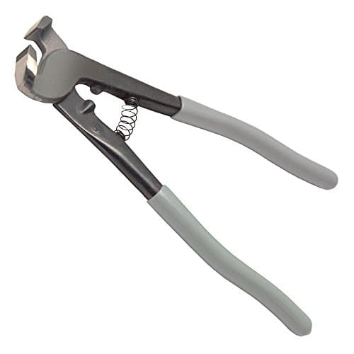 Superior Tile Cutter and Tools ST025 Thin Tile Carbide Nippers with Offset Jaws, 5/8-Inch, Gray