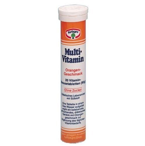 Kruger Multivitamin Effervescent Tablets (90g/ 20 Tablets) by Krueger