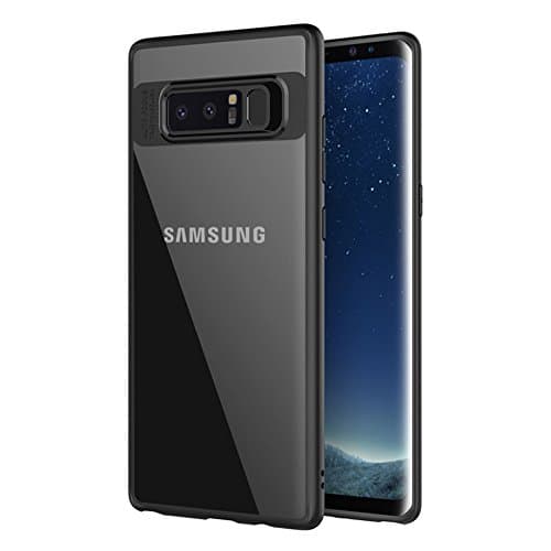 Galaxy Note 8 Case, Slim Flexible Beetle Style Premium Hybrid Protective Clear Cover for Galaxy Note 8 2017 Release [Black]
