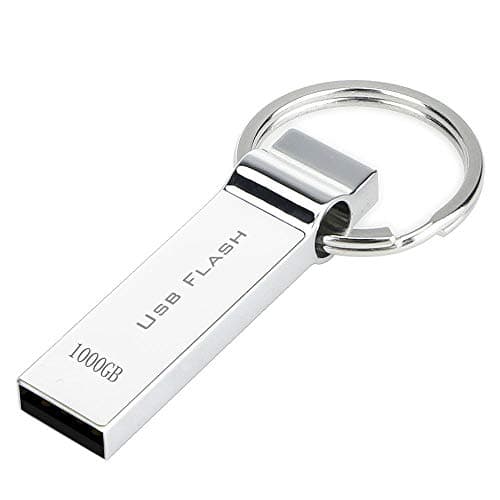RUICHENXI Keychain 1000GB USB Flash Drive Pen Drive Keyring Memory Stick Waterproof Shockproof